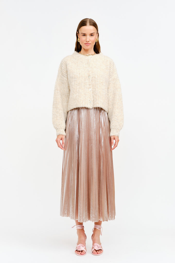Alessandra Pleated Skirt Blush