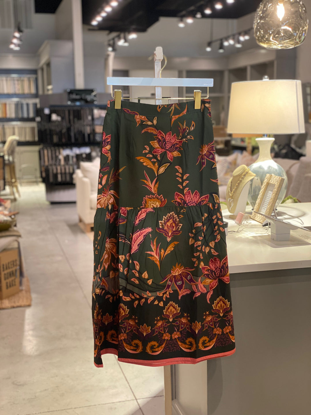 Ada Maxi Skirt Olive Trail