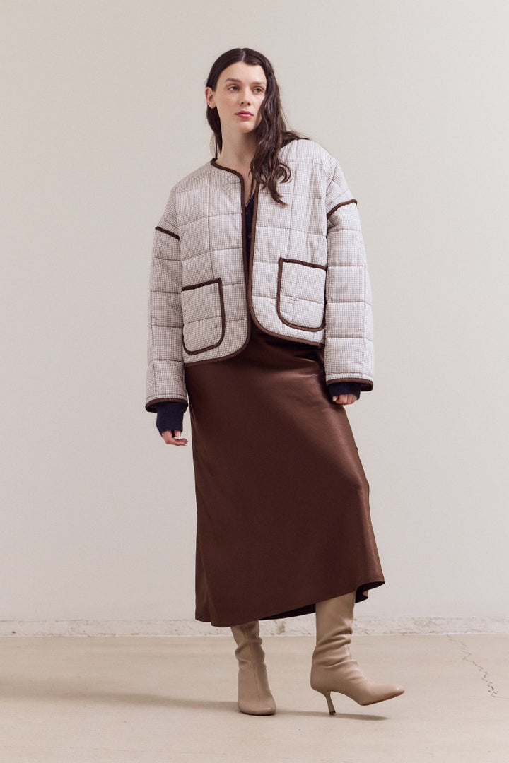 Ginny Quilted Jacket Milk