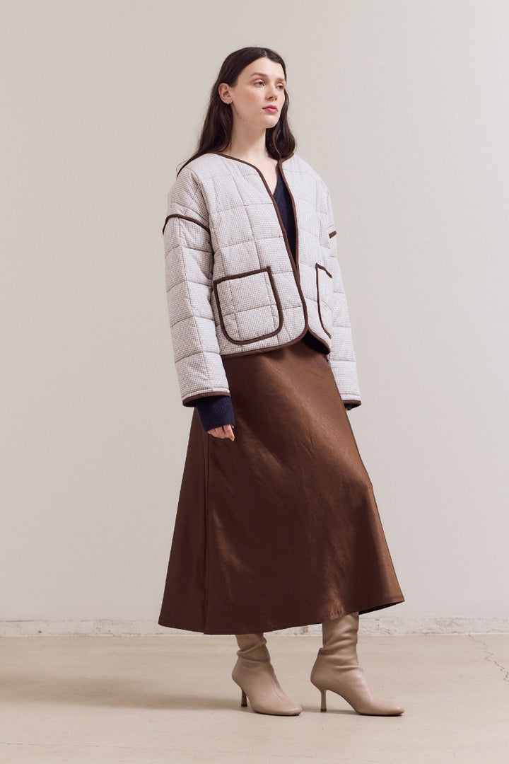Ginny Quilted Jacket Milk