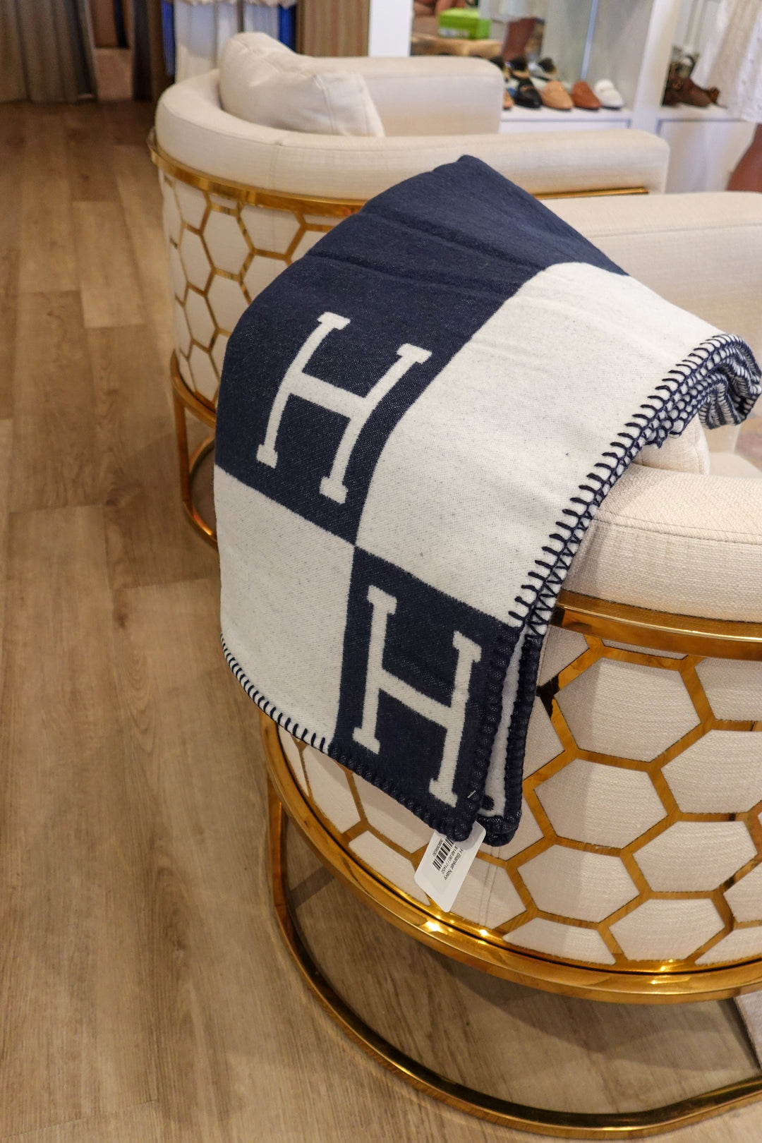 H Blanket Navy