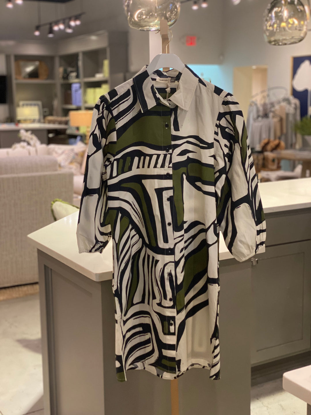 Ava Shirt Dress Zebra