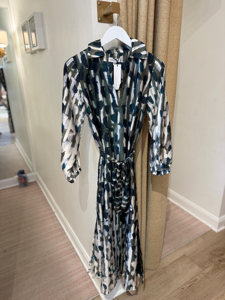 Saige Dress Multi Olive