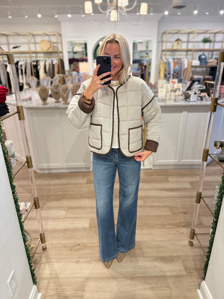 Ginny Quilted Jacket Milk