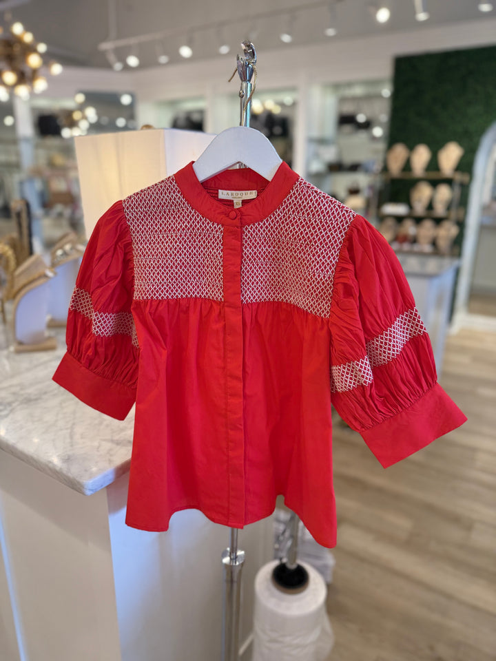 Sutton Blouse Red