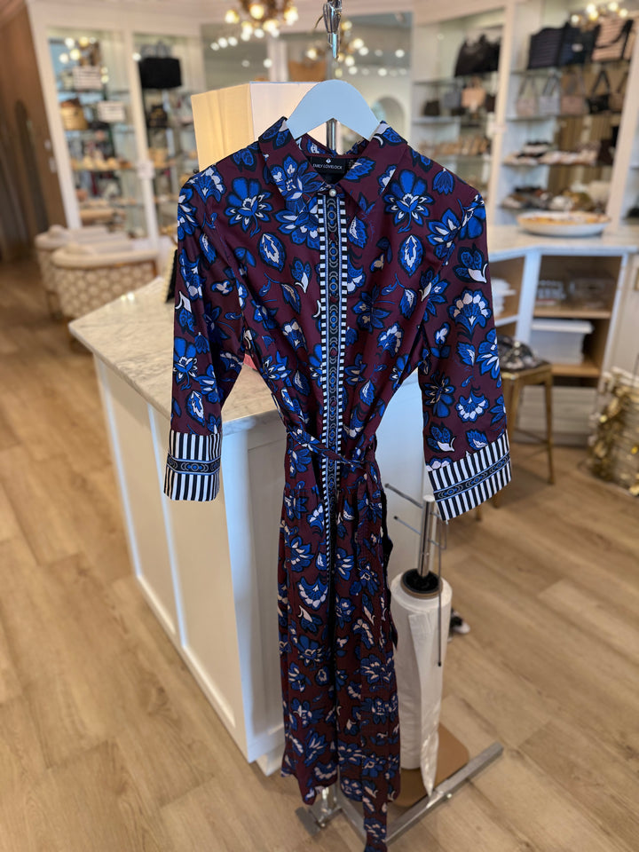 Agatha Print Mix Dress