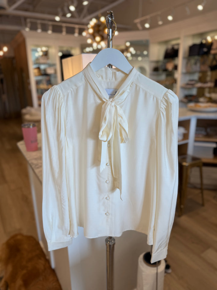 Peggy Long Sleeve Top Ivory