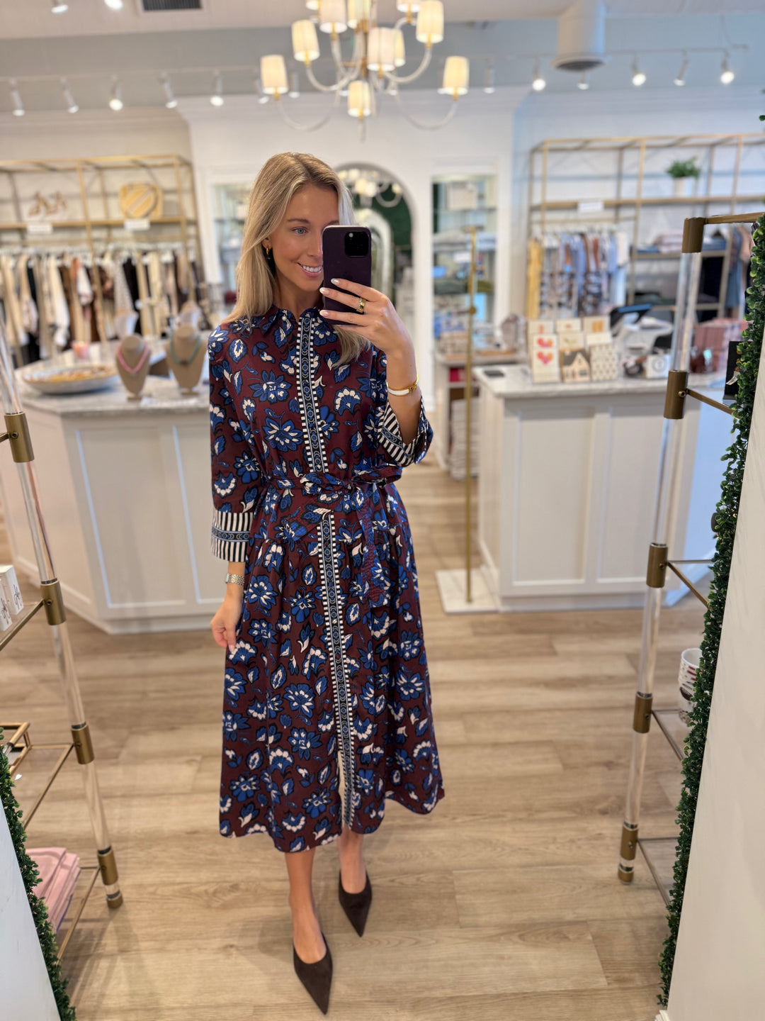 Agatha Print Mix Dress