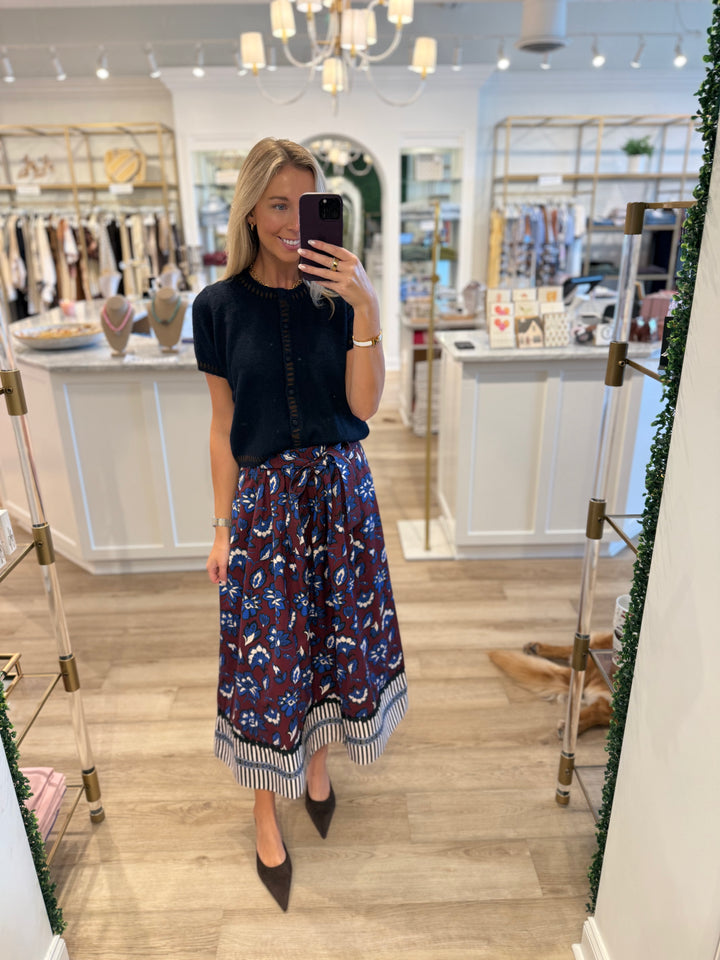 Maya Print Mix Skirt Tanny Port