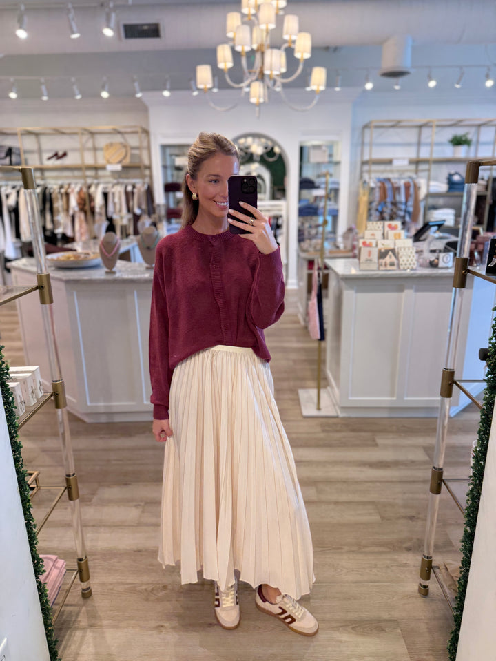 DamsVille Cardigan Raisin Chine