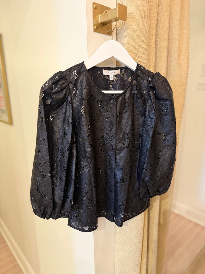 Nannie Textured Lace Top