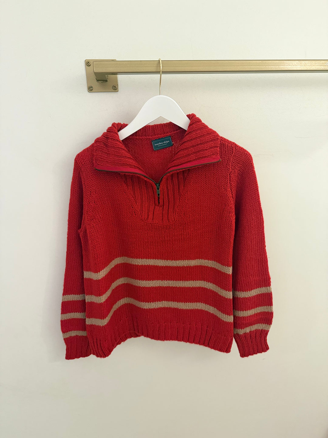 Petra Striped Zip Top Chunky