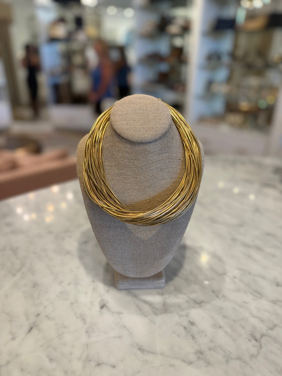 Cece Leatherette Strand Gold