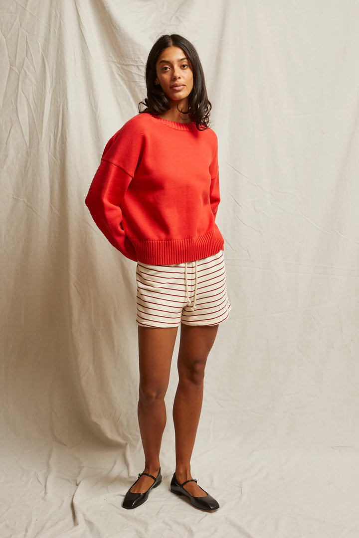 Janet Cotton Sweater Poppy Red