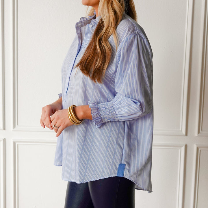 Kimberly Top Blue Stripe