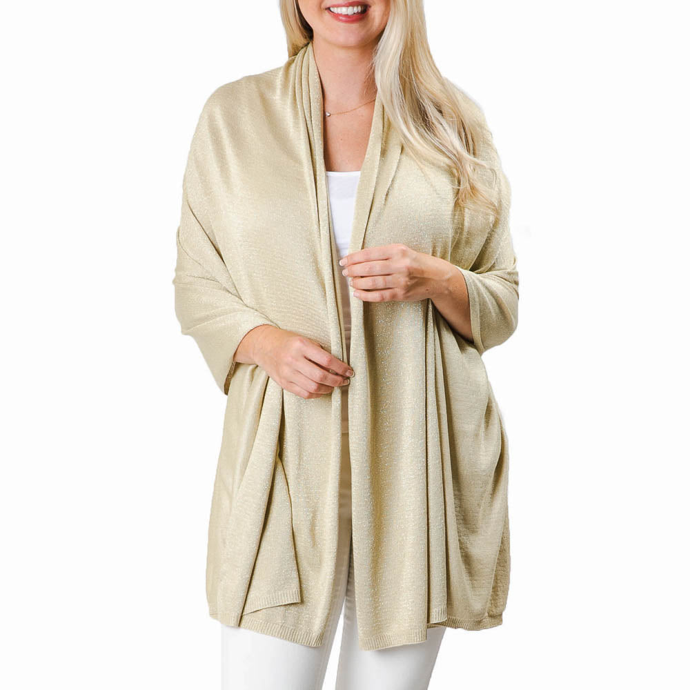 Ari Bamboo Shawl Metallic Gold
