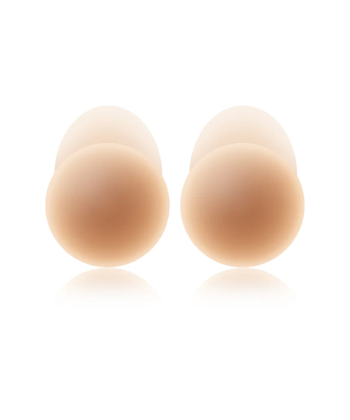 No-Show Extra Lift Reusable Adhesive Lifting Nipple Covers Soft Tan