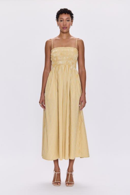 Bianca Dress Beach Sand Stripe