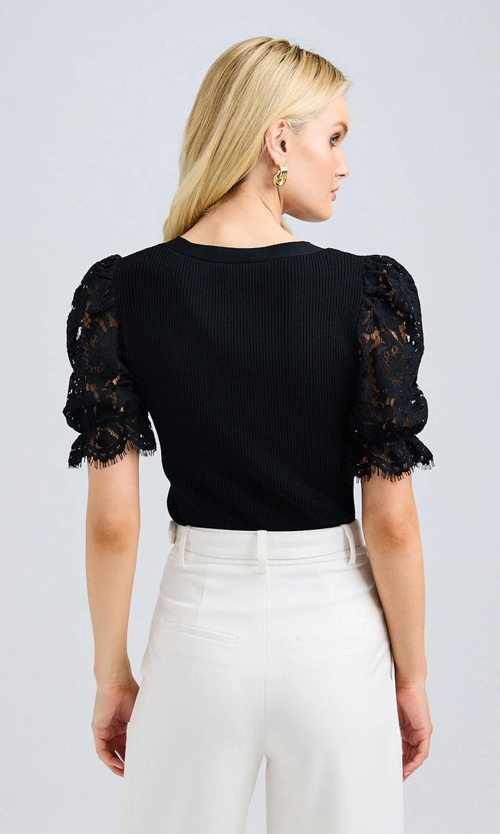 Meryl Lace Combo Sweater