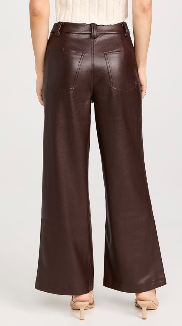 The Mia Vegan Leather Crop Trouser