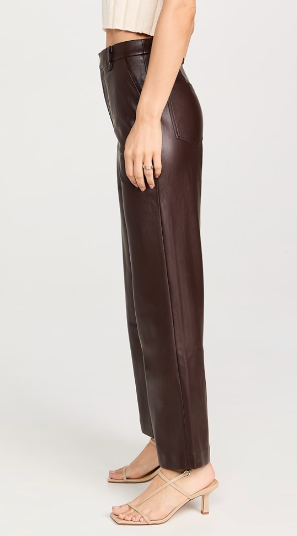 The Mia Vegan Leather Crop Trouser