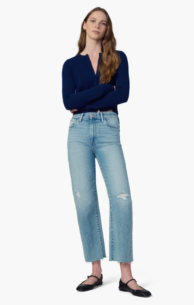 The Blake Cropped Wide Leg W/ Cut Hem Immaculate