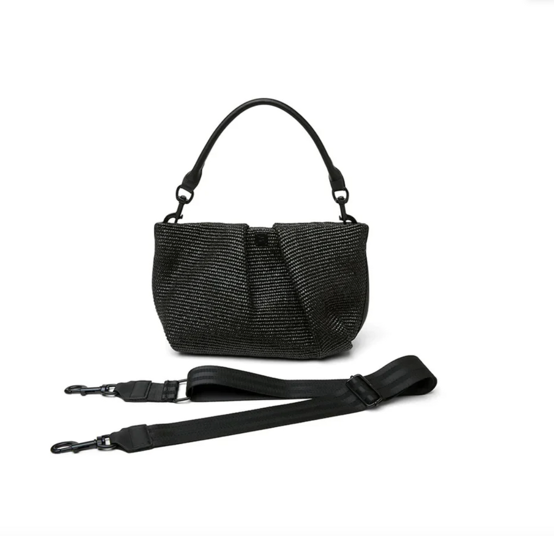 Savannah Bag Black Braided Luxe
