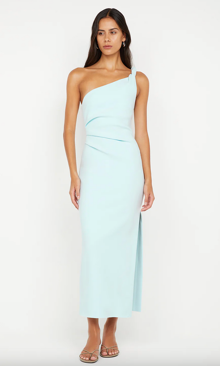 Ariven Asym Midi Dress Sky Blue