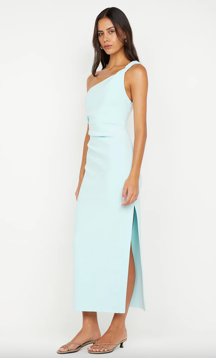 Ariven Asym Midi Dress Sky Blue