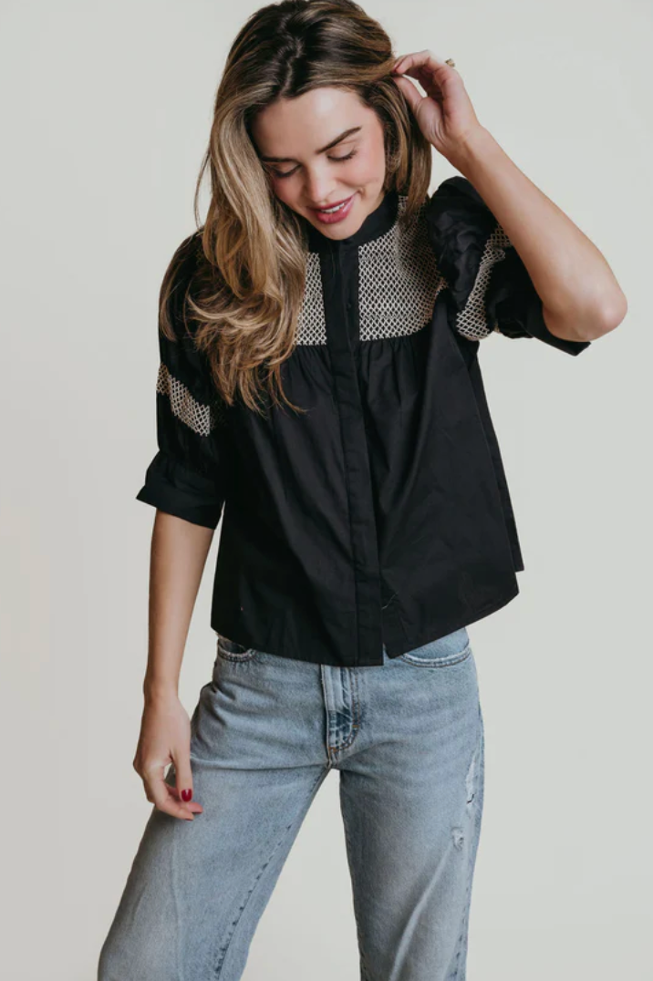Sutton Top Black