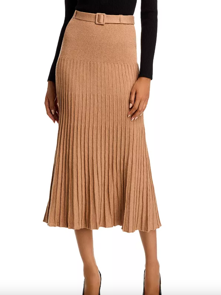 Rory Pleated Midi Skirt