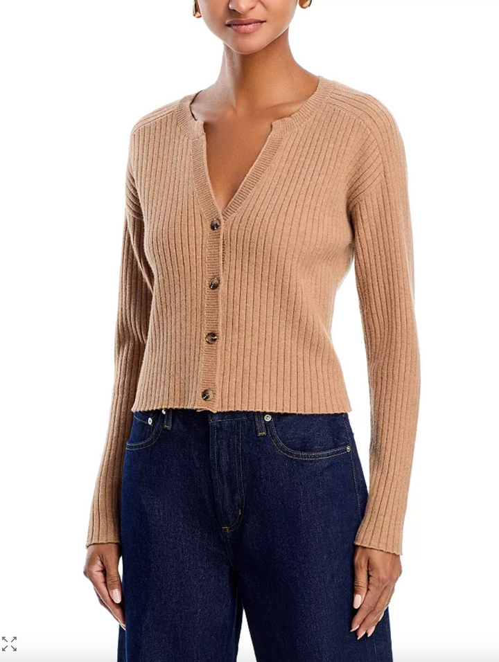 Lorelai Cropped Rib Cardigan
