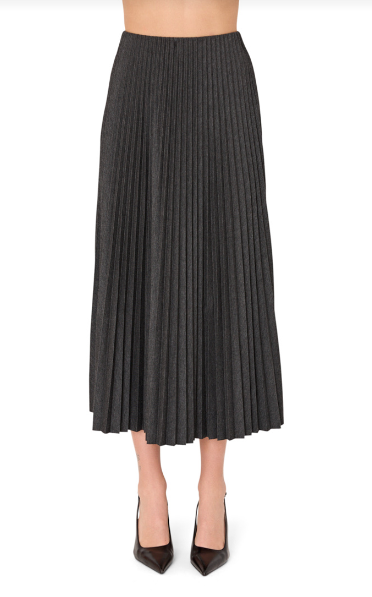 Pleated Midi Skirt