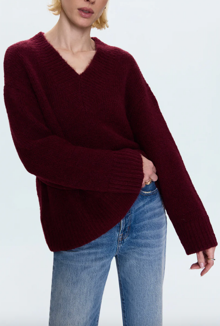 Talia Sweater Claret