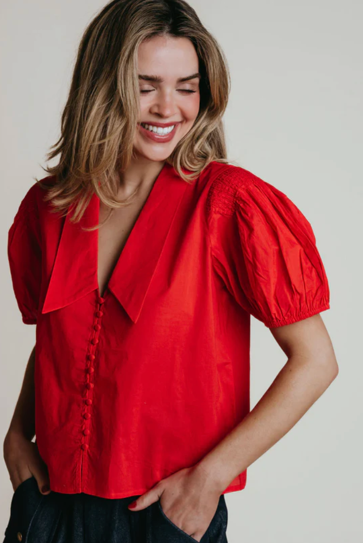 Nadia Top Red