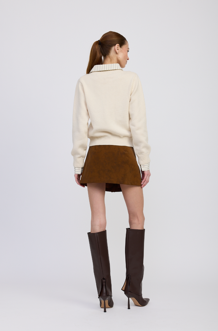 Azra Mixed Media Sweater