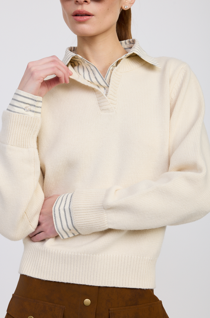 Azra Mixed Media Sweater