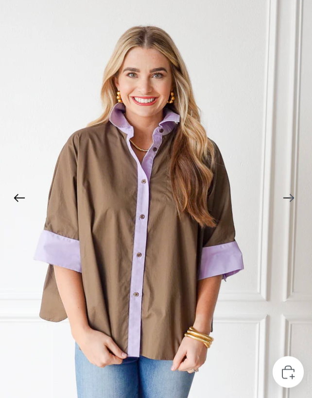 Abby Swing Top Forest and Lavender