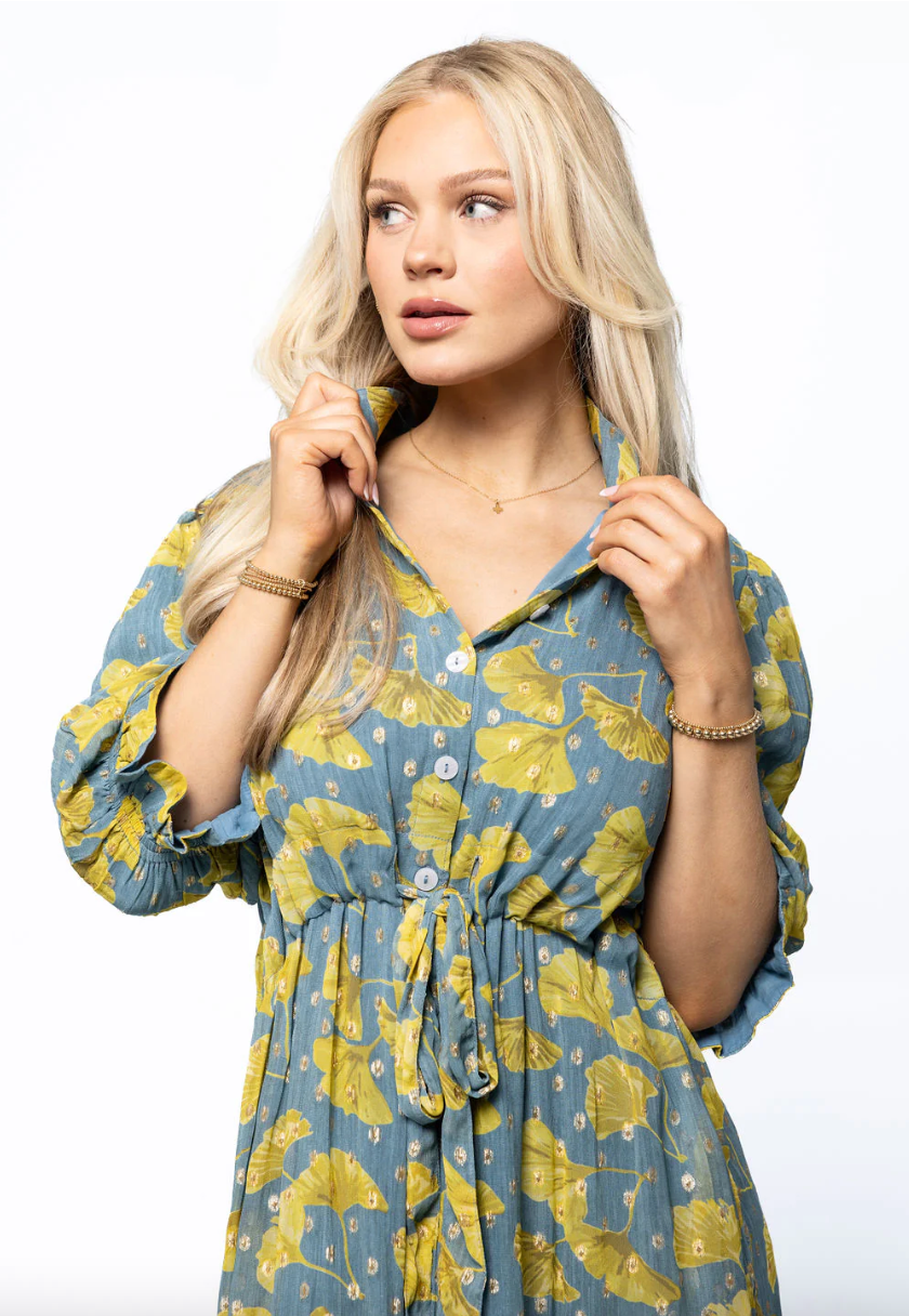 Catherine Dress Gungo Lurex