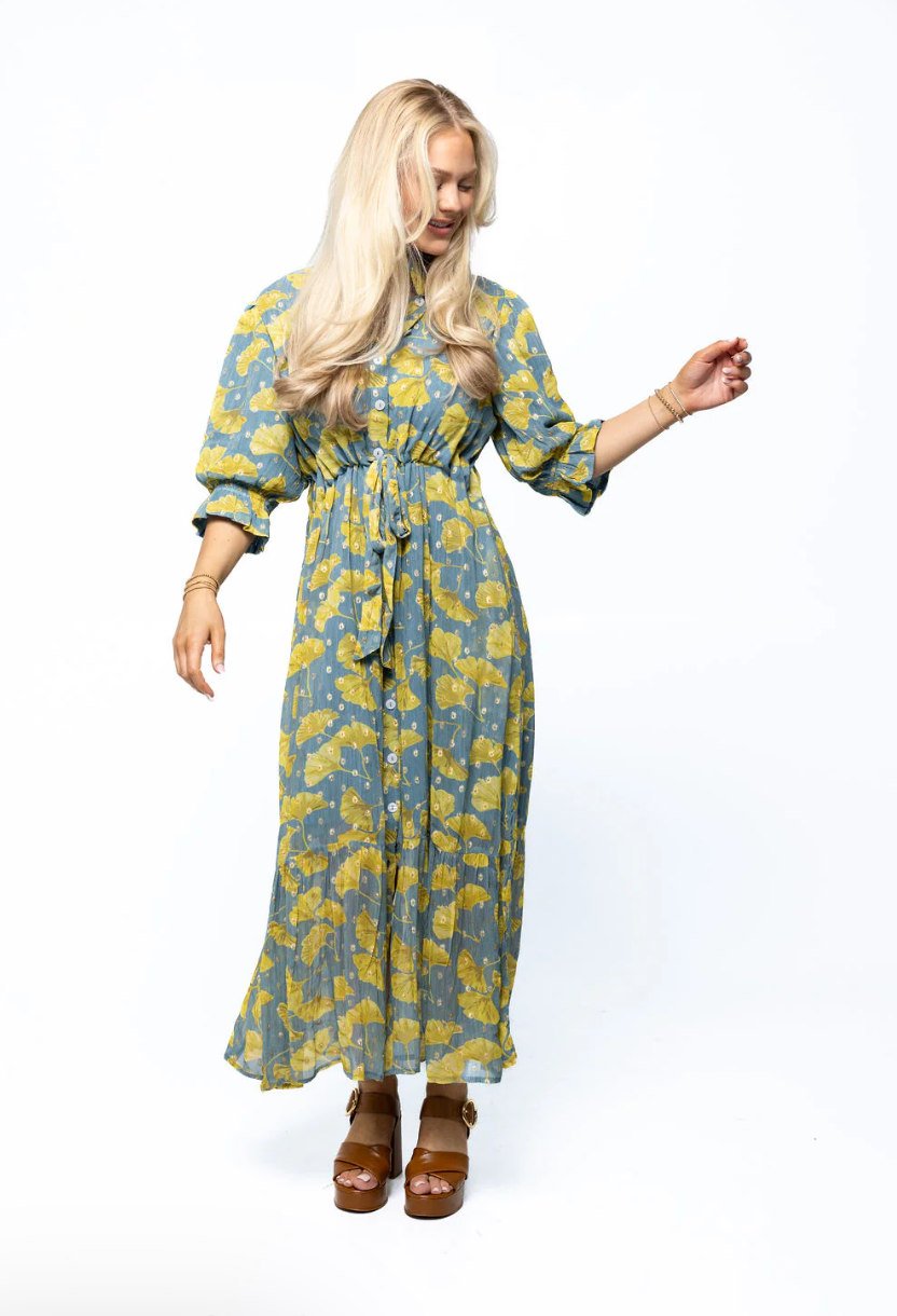 Catherine Dress Gungo Lurex