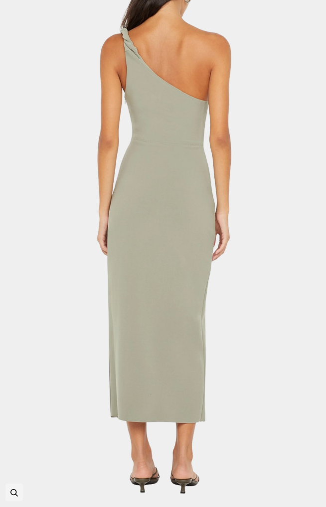 Ariven Asym Midi Dress Sage