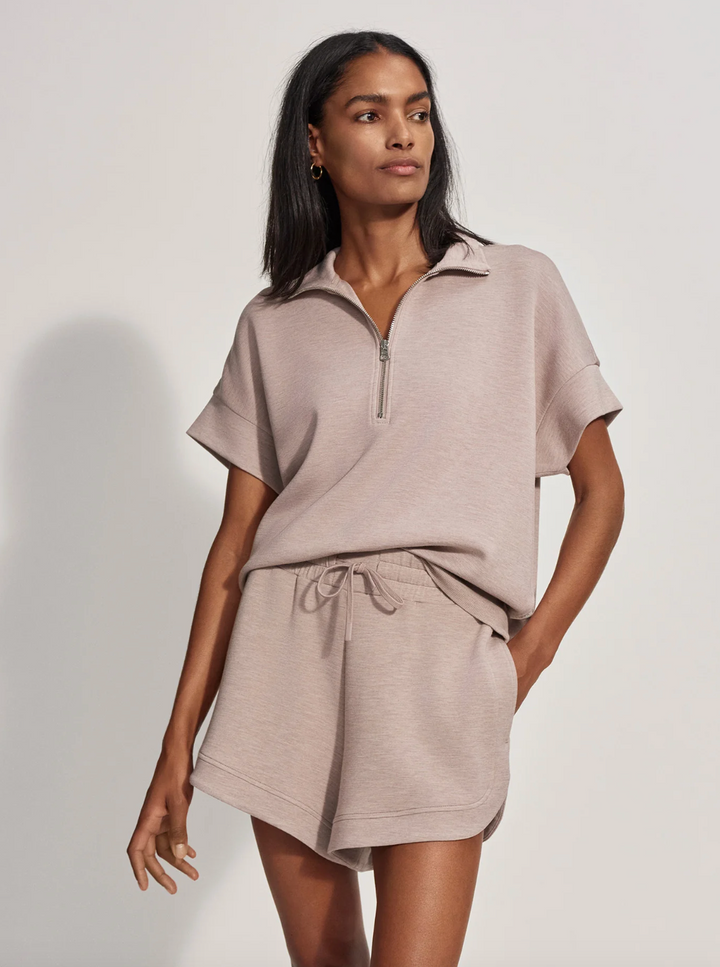 Ritchie Short Sleeve Sweatshirt Taupe Marl