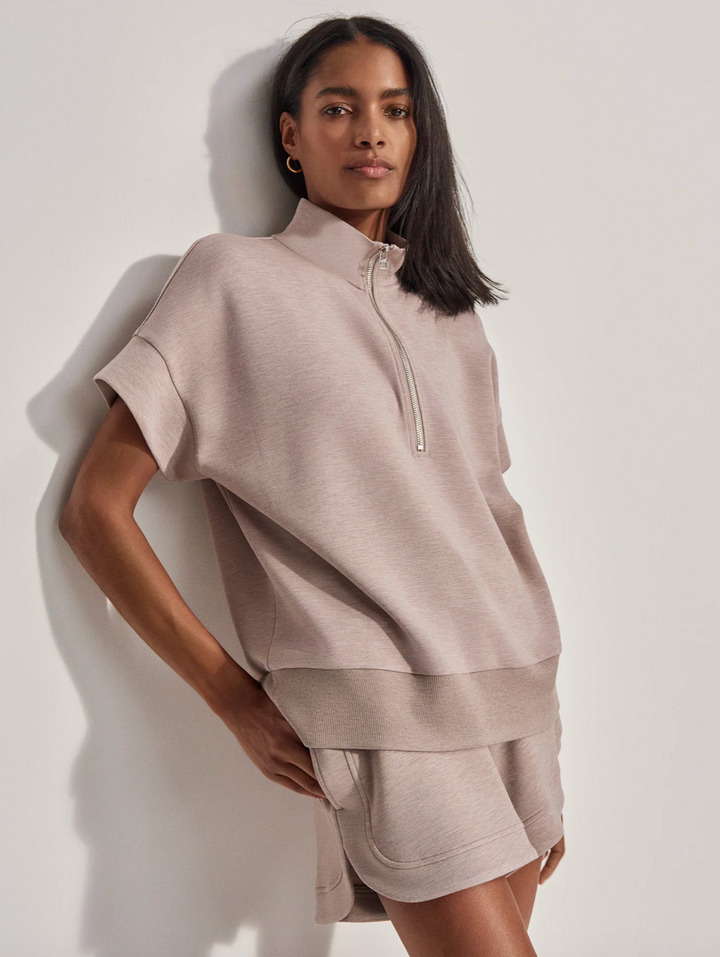 Ritchie Short Sleeve Sweatshirt Taupe Marl