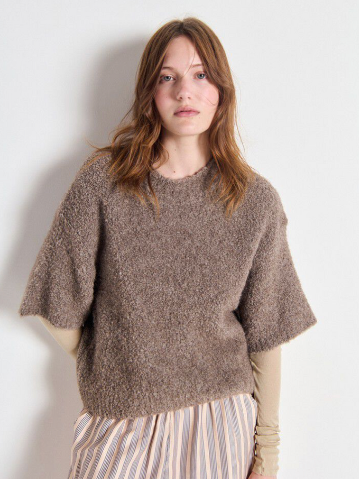 Zolly Cardigan Taupe Chine