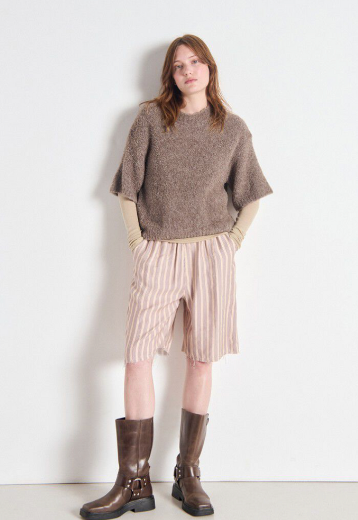 Zolly Cardigan Taupe Chine