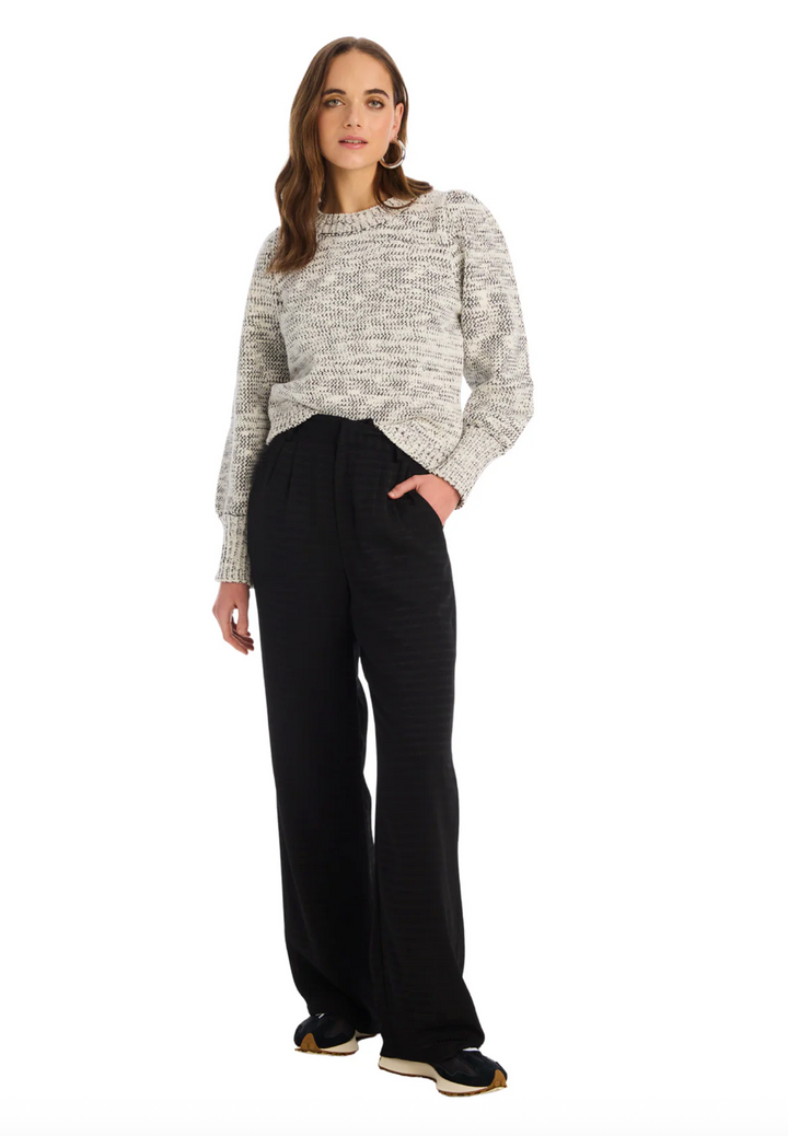 Charlotte Sweater Ivory/Black