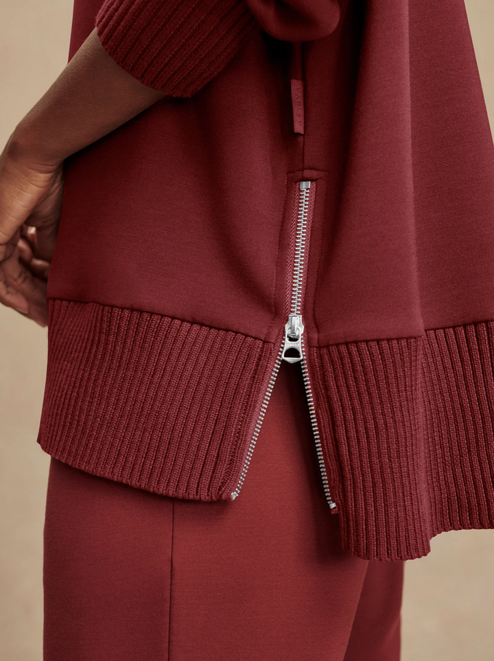 Barker High Neck Sweat New Maroon