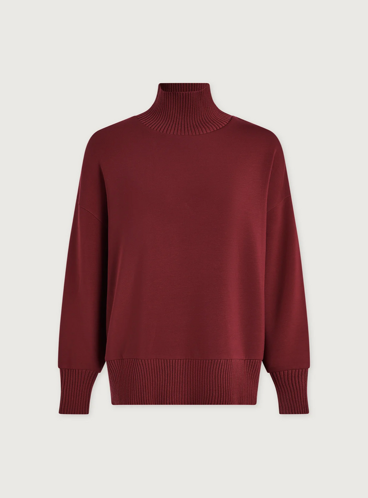 Barker High Neck Sweat New Maroon