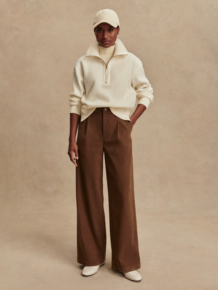 Roselle Half Zip Fleece Egret