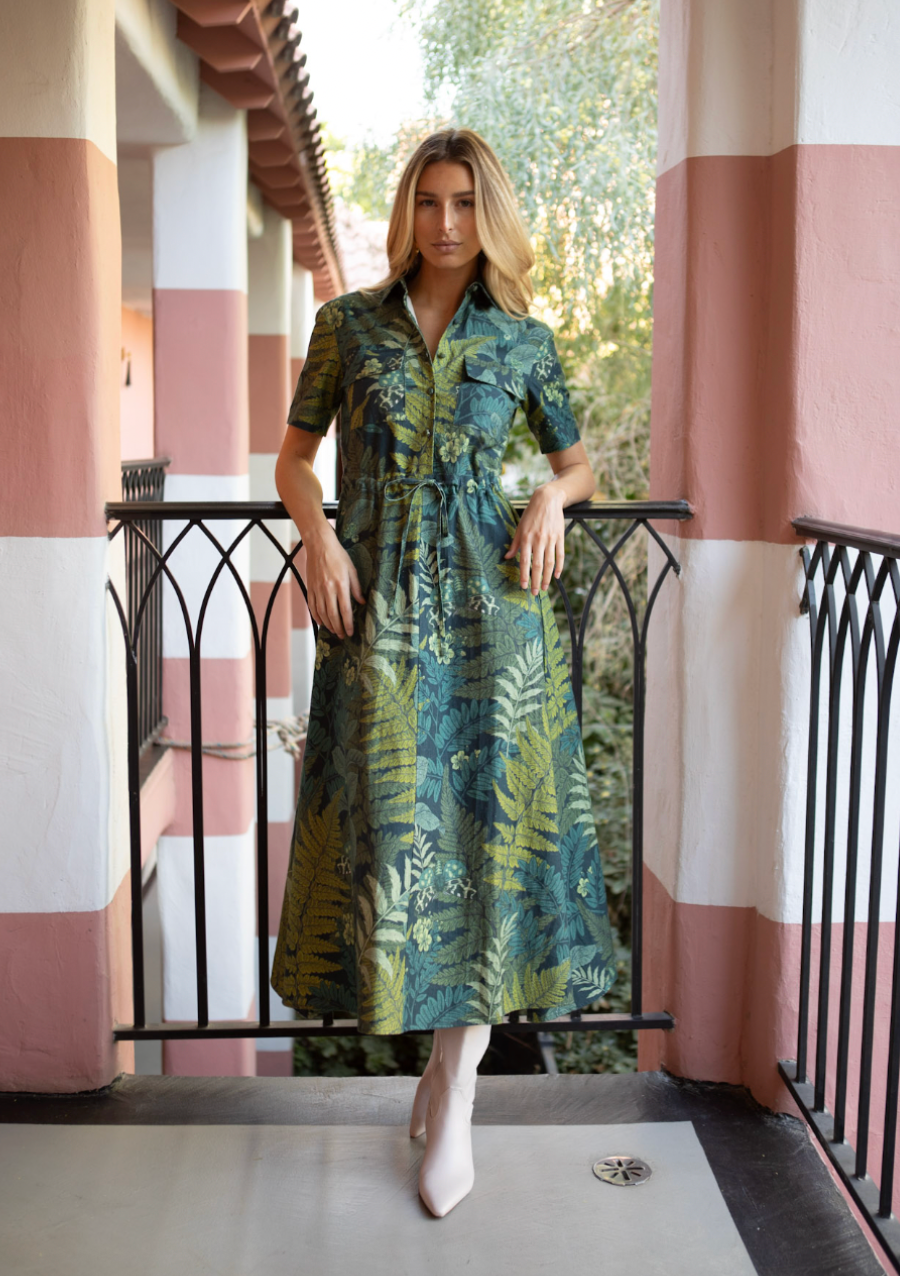 Kelli Maxi Dress Midnight Fern